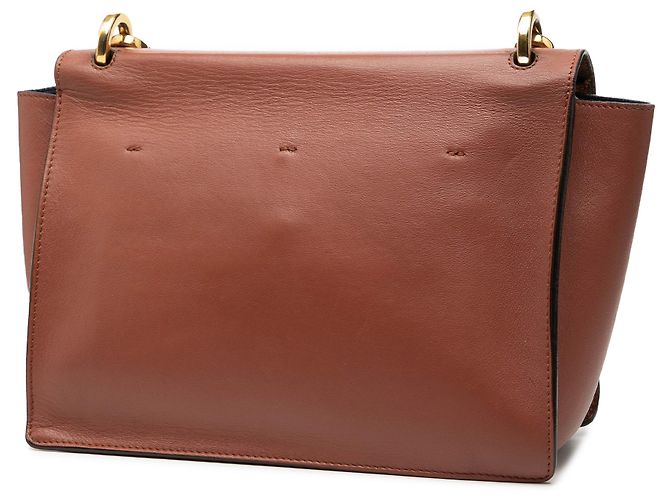 Borsa Kan U in pelle di vitello marrone Fendi - vista 2