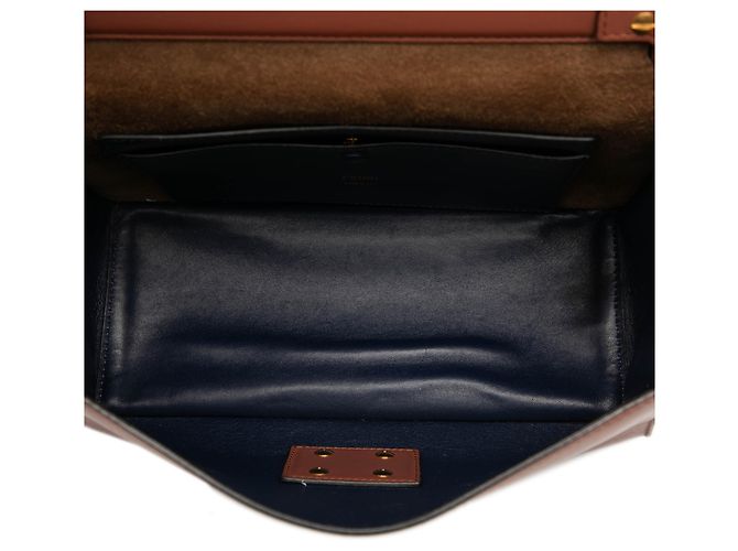 Borsa Kan U in pelle di vitello marrone Fendi - vista 4