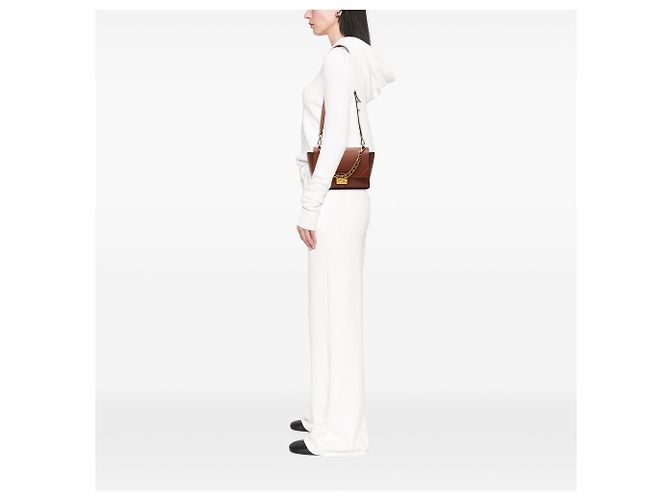 Borsa Kan U in pelle di vitello marrone Fendi - vista 7