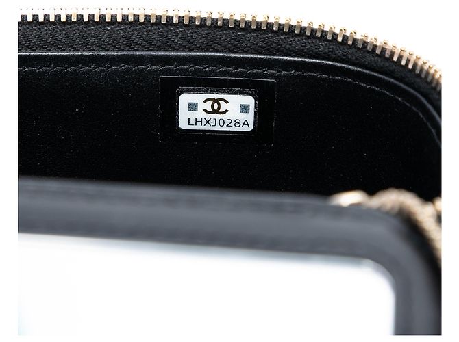 Chanel Mini Vanity Case in Caviar Nero Trapuntato Coco Casino - vista 6