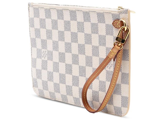 Louis Vuitton Neverfull MM Damier Azur Weiß Tasche - Ansicht 2