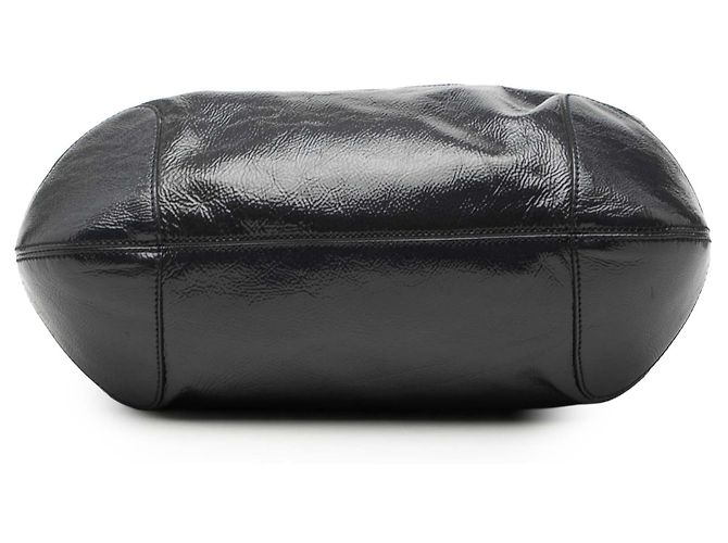 Gucci Blaue Lackleder Soho Schultertasche Marineblau - Ansicht 3