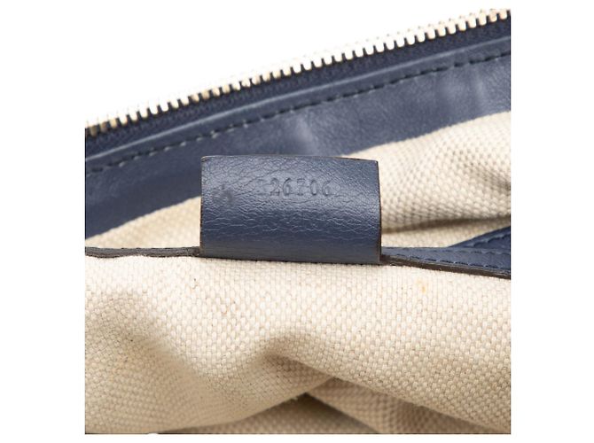 Gucci Blaue Lackleder Soho Schultertasche Marineblau - Ansicht 6