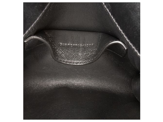 Borsa a spalla Manhattan in vitello nero di Saint Laurent - vista 6