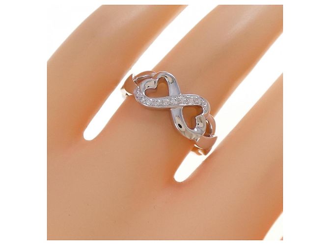 Tiffany & Co Anello Doppio Cuore Amore Tiffany D'oro - vista 5