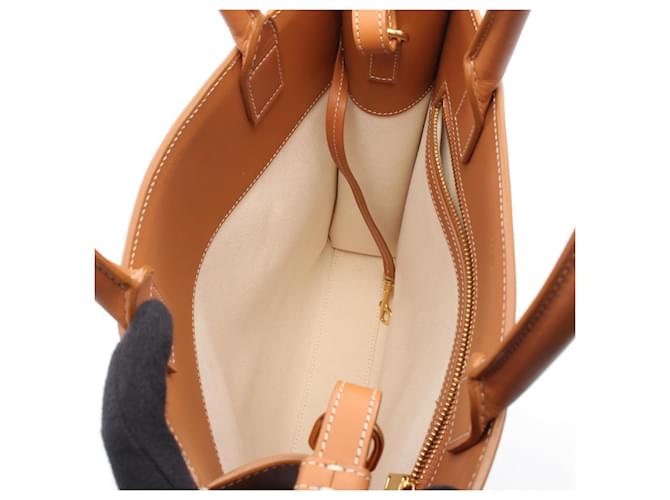 Cabas Céline Borsa tote verticale piccola Celine Marrone Crudo - vista 3