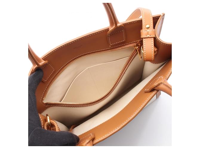 Cabas Céline Borsa tote verticale piccola Celine Marrone Crudo - vista 5