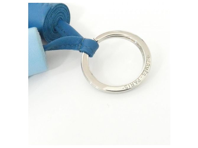 Ring Portachiavi Hermès Carmen Unodos Blu Blu chiaro - vista 7