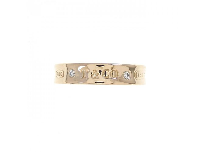 Tiffany & Co Anello Stretto Tiffany 1837 D'oro - vista 2