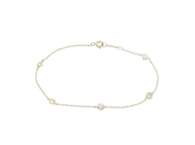 Tiffany & Co Bracciale Charm Tiffany By the Yard 5P D'oro - vista 3