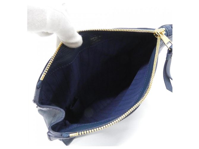 Borsa Clutch Louis Vuitton Monogram Empreinte Petillante Blu - vista 6