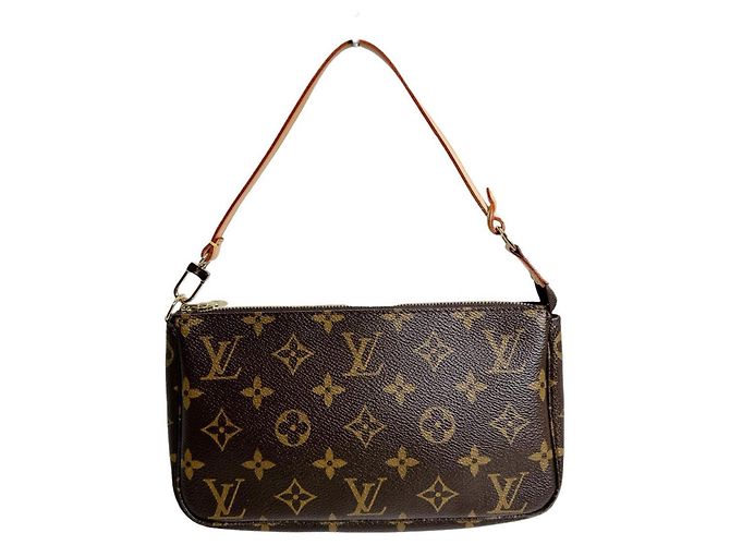 Pochette Accessoires Monogram in Tela Louis Vuitton Marrone - vista 2