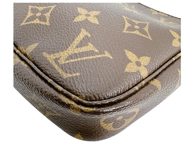 Pochette Accessoires Monogram in Tela Louis Vuitton Marrone - vista 5