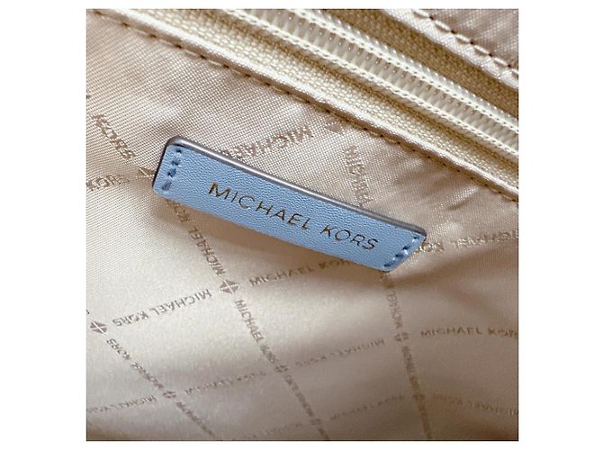 Borsa a spalla in pelle Kenley di Michael Kors in blu - vista 12