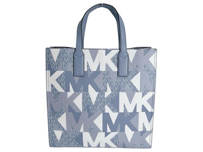 Borsa a spalla in pelle Kenley di Michael Kors in blu - vista 3