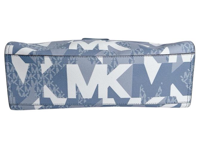 Borsa a spalla in pelle Kenley di Michael Kors in blu - vista 4