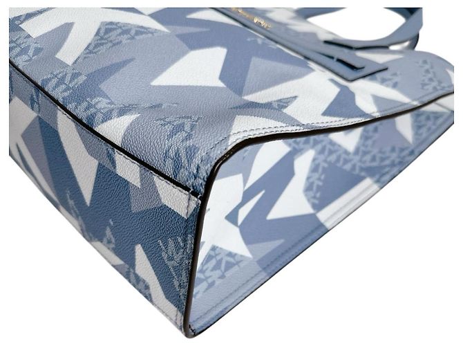 Borsa a spalla in pelle Kenley di Michael Kors in blu - vista 6
