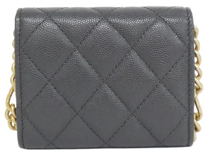 Chanel AP2335 Clutch Grigio e Borsa a Spalla Marrone - vista 2