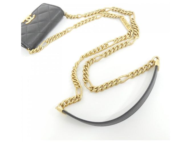 Chanel AP2335 Clutch Grigio e Borsa a Spalla Marrone - vista 4