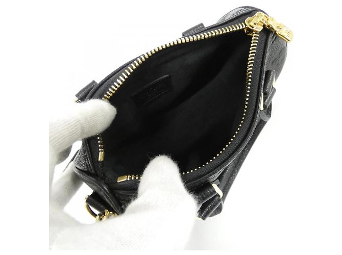 Bolso Nano Speedy Monogram Empreinte Louis Vuitton Negro - vista 6