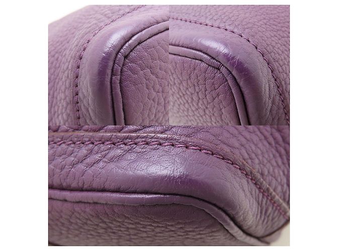 Borsa Hermès Garden Party TPM X Stamp 2016 Viola scuro - vista 5