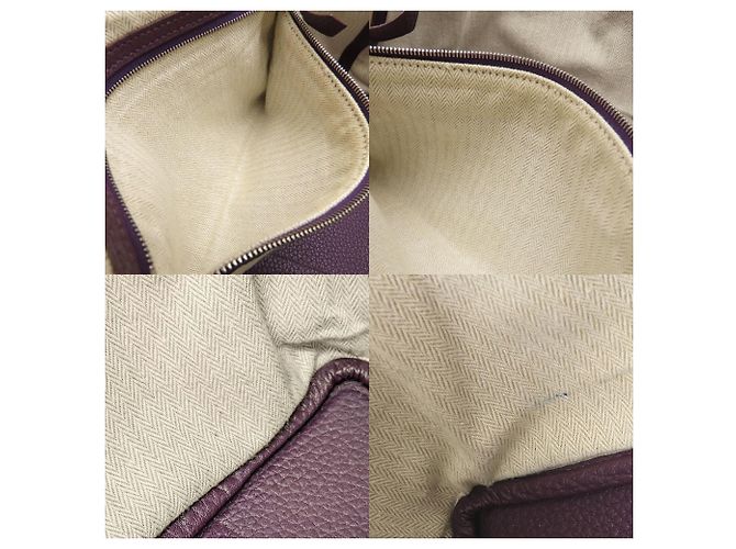 Borsa Hermès Garden Party TPM X Stamp 2016 Viola scuro - vista 9