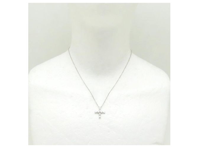 Collana incrociata mini a forma di pera Harry Winston Argento - vista 3