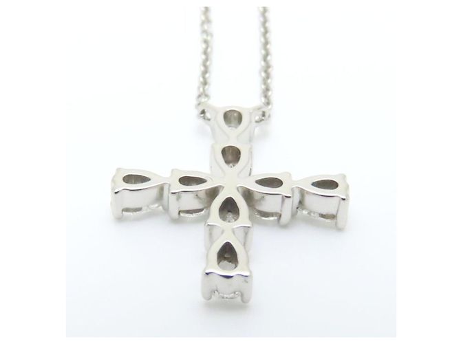 Collana incrociata mini a forma di pera Harry Winston Argento - vista 5