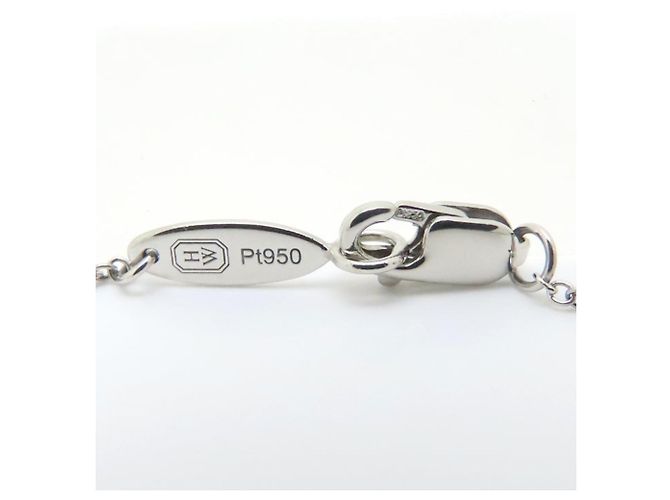 Collana incrociata mini a forma di pera Harry Winston Argento - vista 8
