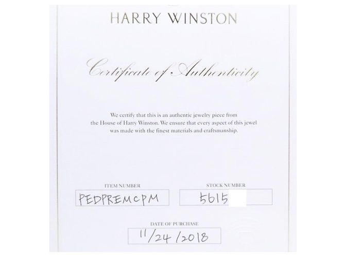 Collana incrociata mini a forma di pera Harry Winston Argento - vista 9