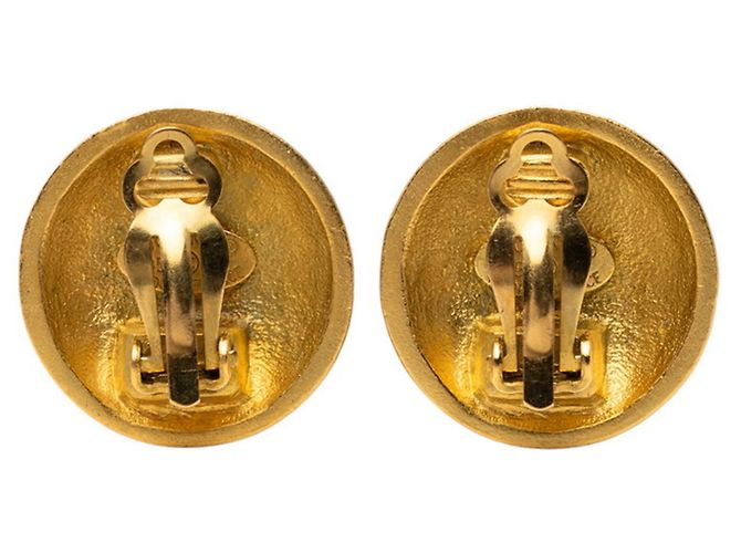 Timeless Orecchini vintage a clip Coco Mark di Chanel D'oro - vista 2