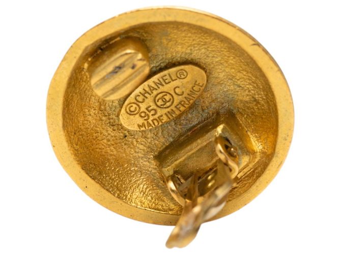Timeless Orecchini vintage a clip Coco Mark di Chanel D'oro - vista 3