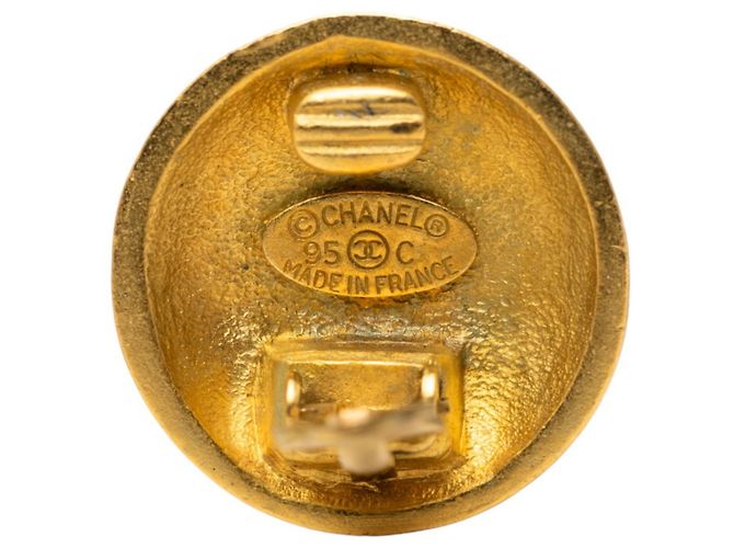 Timeless Orecchini vintage a clip Coco Mark di Chanel D'oro - vista 4