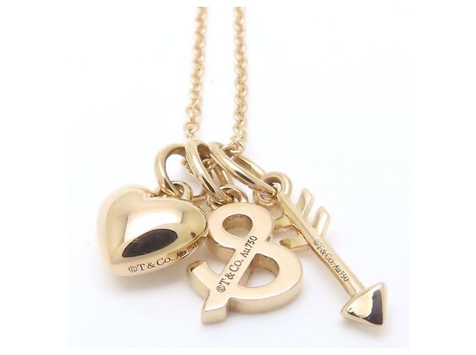 Tiffany & Co Collana con ciondolo a forma di cuore e freccia Tiffany Rosa - vista 5
