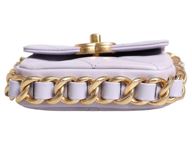 Wallet On Chain Borsa a catena mini Framing di Chanel Porpora - vista 4