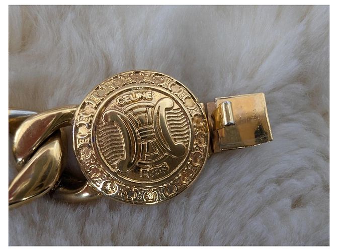 Céline Celine Armband mit Triomph Logo- Medaillon-Verschluss Golden - Ansicht 3
