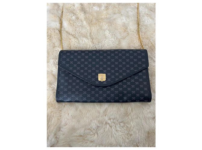 Céline Cartera Celine Triomphe con Cadena Azul oscuro - Ansicht 12