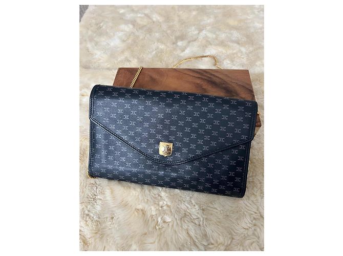Céline Cartera Celine Triomphe con Cadena Azul oscuro - Ansicht 13