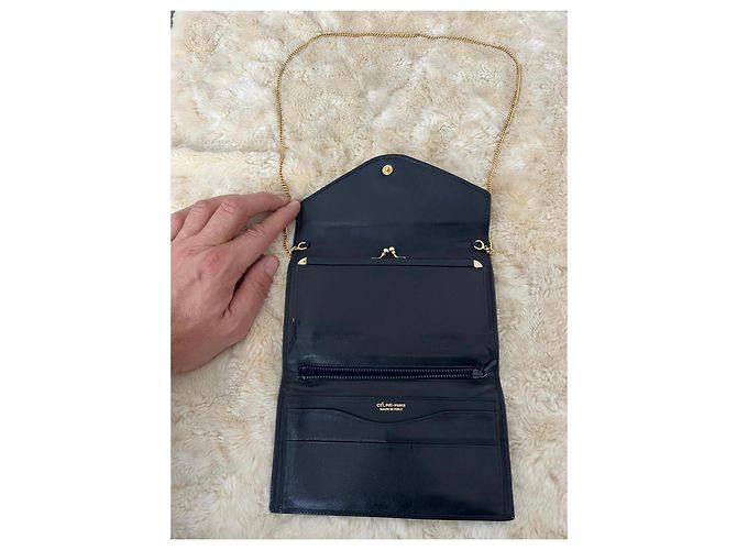 Céline Cartera Celine Triomphe con Cadena Azul oscuro - Ansicht 6