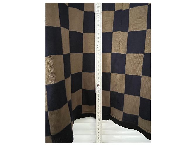 Issey Miyake Pleats Please Strickjacke Braun Schwarz Blau Hellblau Türkis - Ansicht 9