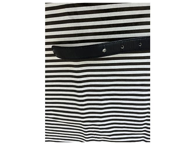 Céline CELINE Paris Damen Gürtel 65 cm Leder Sulky Buckle Top Zustand Schwarz - Ansicht 9