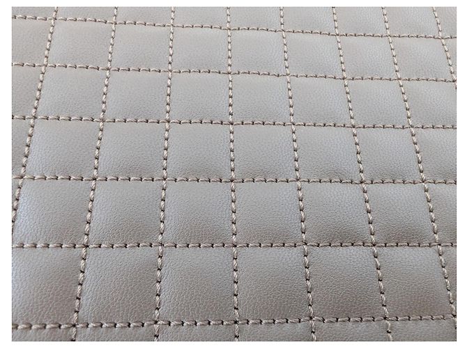 Céline Clutch in pelle CELINE Taupe - vista 5