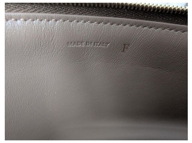 Céline Clutch in pelle CELINE Taupe - vista 8