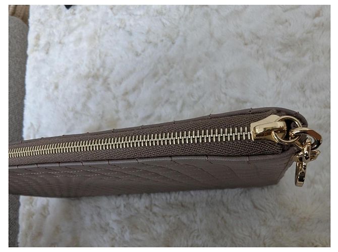 Céline Clutch in pelle CELINE Taupe - vista 9