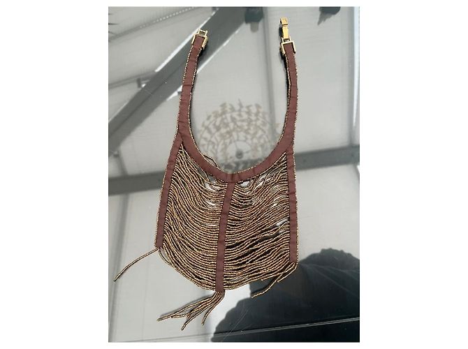 Collana in bronzo con perline Masai e cristalli Christian Dior di John Galliano 1997/98 - vista 12