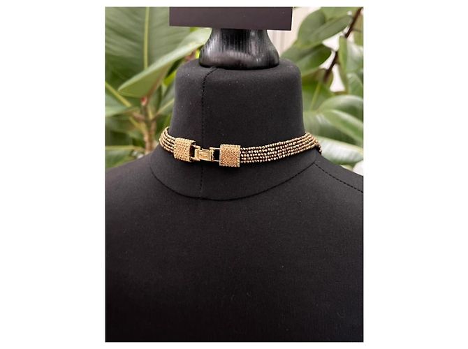 Collana in bronzo con perline Masai e cristalli Christian Dior di John Galliano 1997/98 - vista 6