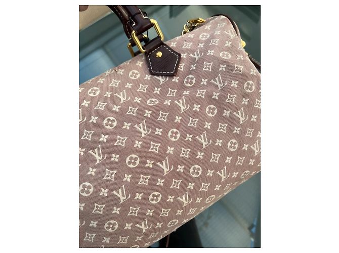 Borsa Bandoulière Speedy 30 Monogram Idylle Sepia Louis Vuitton e Borsetta Coordinata Marrone Beige Taupe - vista 10