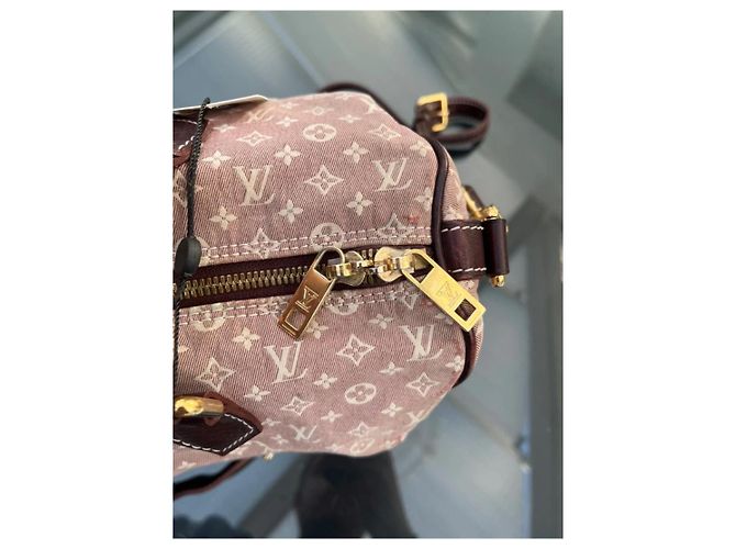 Borsa Bandoulière Speedy 30 Monogram Idylle Sepia Louis Vuitton e Borsetta Coordinata Marrone Beige Taupe - vista 13