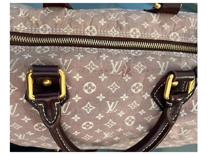 Borsa Bandoulière Speedy 30 Monogram Idylle Sepia Louis Vuitton e Borsetta Coordinata Marrone Beige Taupe - vista 14