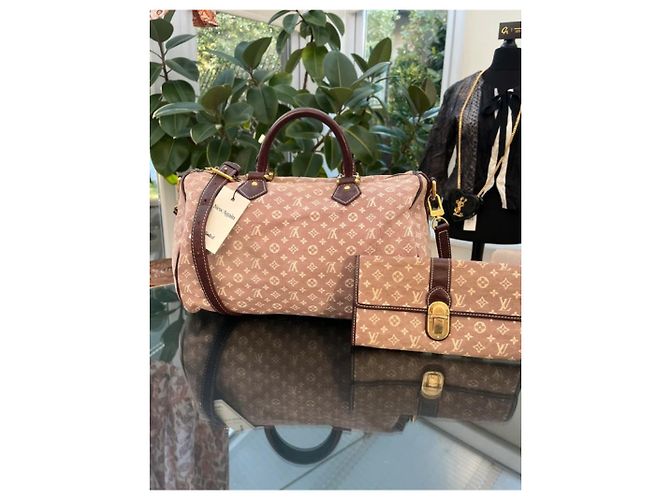 Borsa Bandoulière Speedy 30 Monogram Idylle Sepia Louis Vuitton e Borsetta Coordinata Marrone Beige Taupe - vista 2